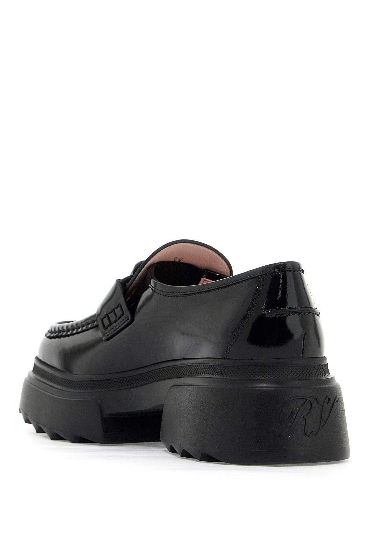 Roger Vivier Wallaviv Patent Leather Loafers With Rh   Black