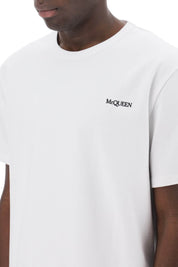 Alexander Mcqueen Reflected Logo T Shirt   White