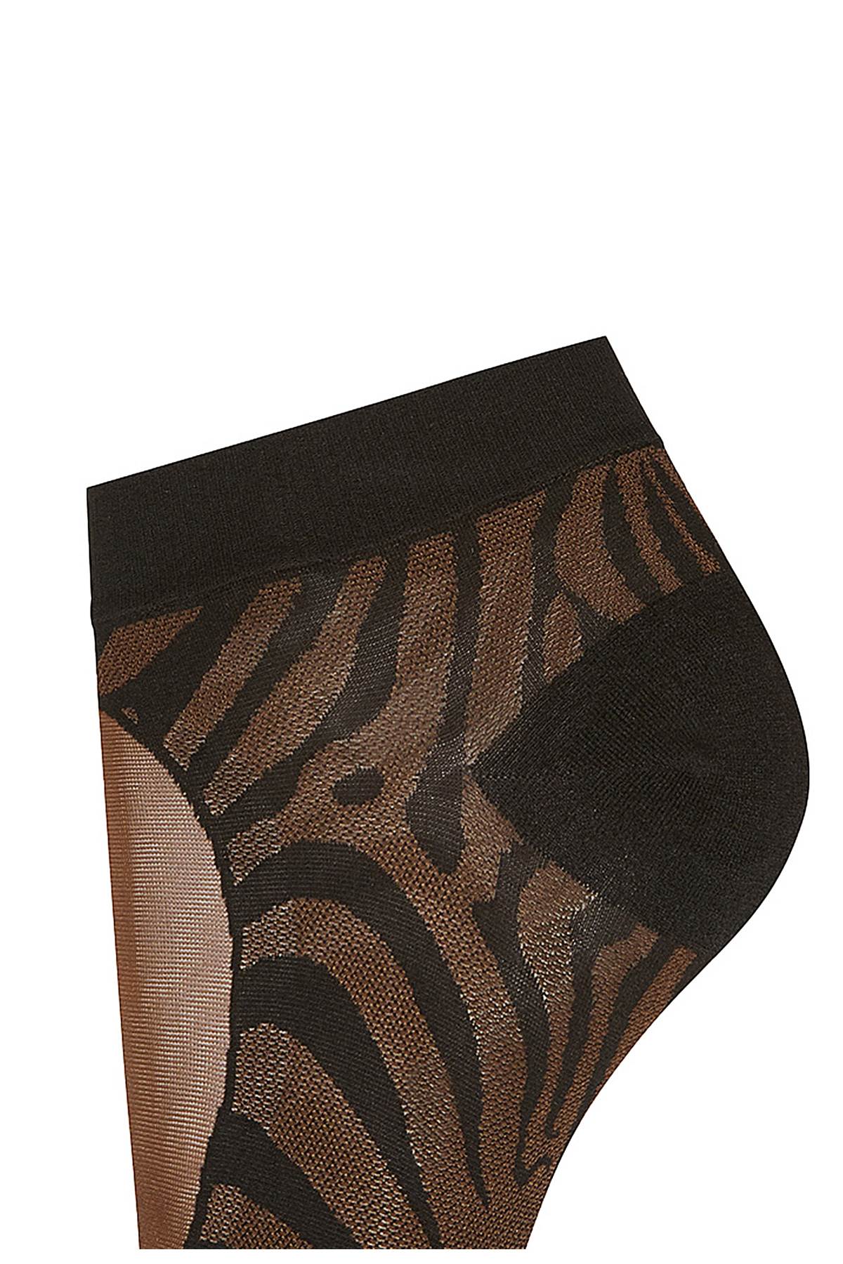 Gcds   X Wolford Animalier Socks   Brown