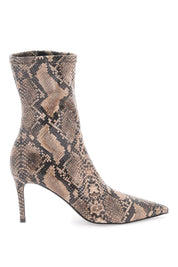 Stella Mc Cartney Python Print Ankle Boots   Brown