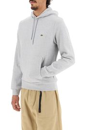 Lacoste Hoodie With Logo Patch   Grey