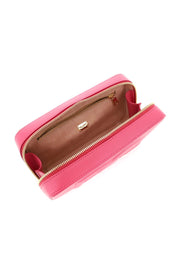 Dolce & Gabbana Leather Camera Bag With Logo   Pink