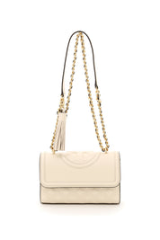 Tory Burch Small Fleming Bag   Beige