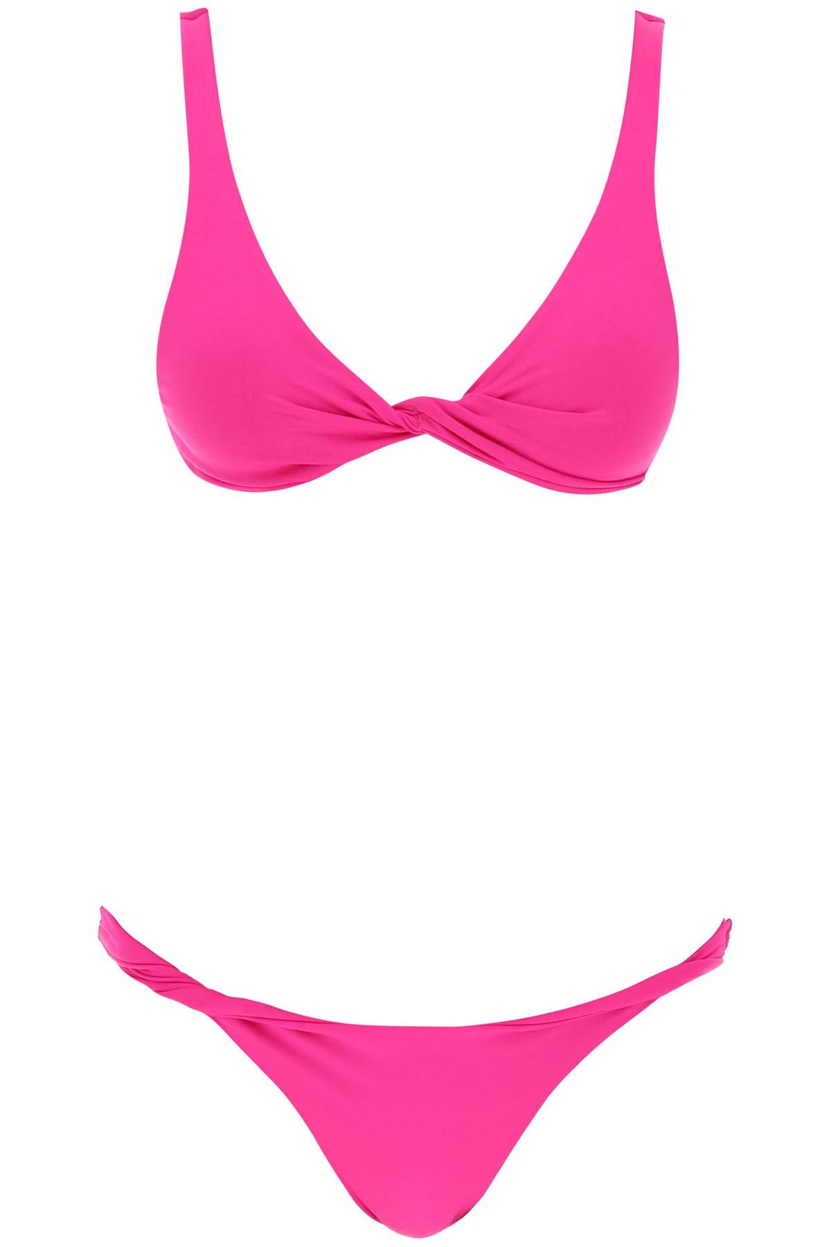 The Attico Lycra Bikini Set For   Fuchsia