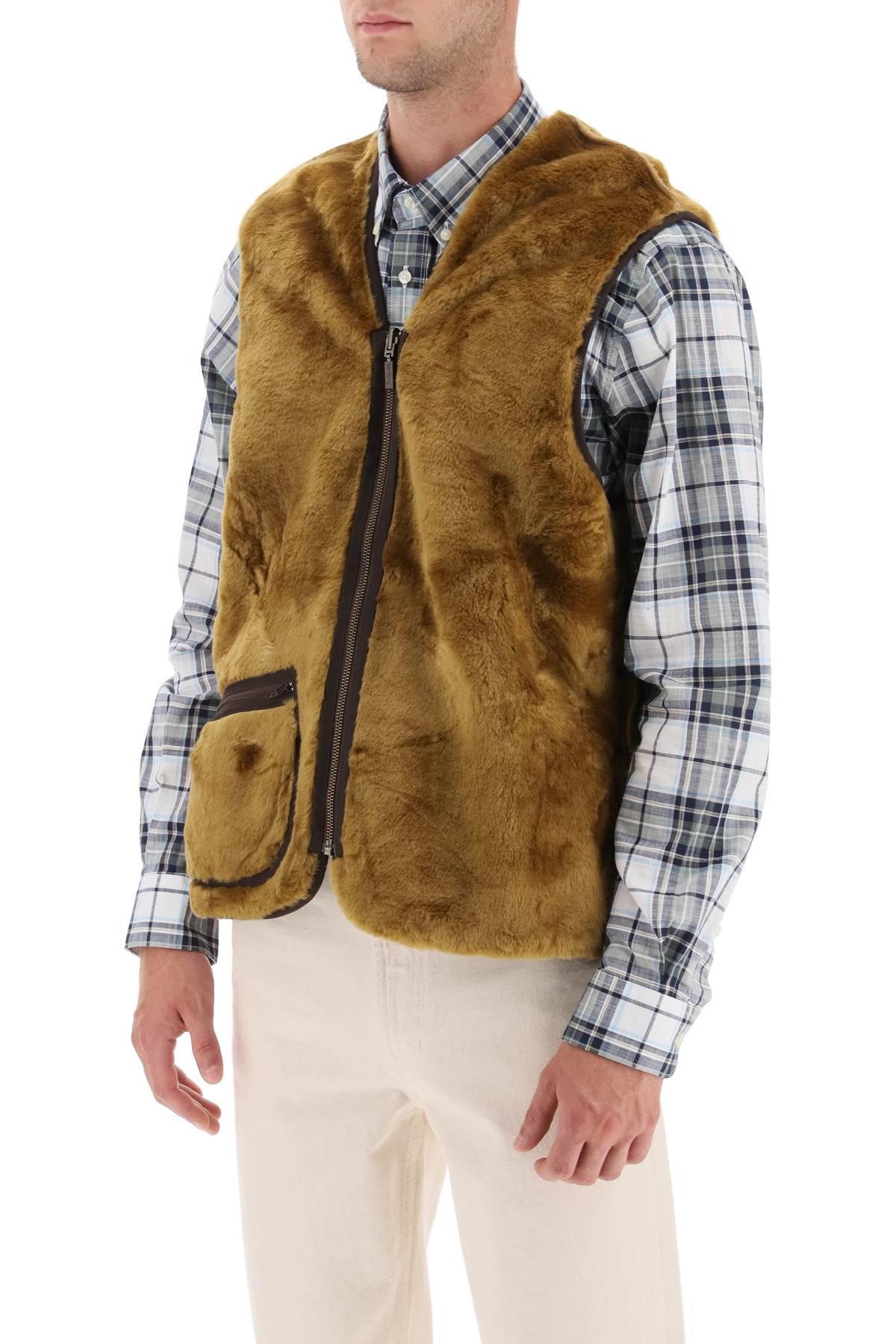 Barbour Reversible Vest   Beige