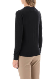 Tory Burch 'Simone' Wool And Silk Cardigan   Black