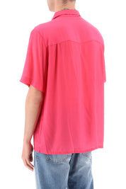 Yesiam Bowling Shirt   Fuchsia