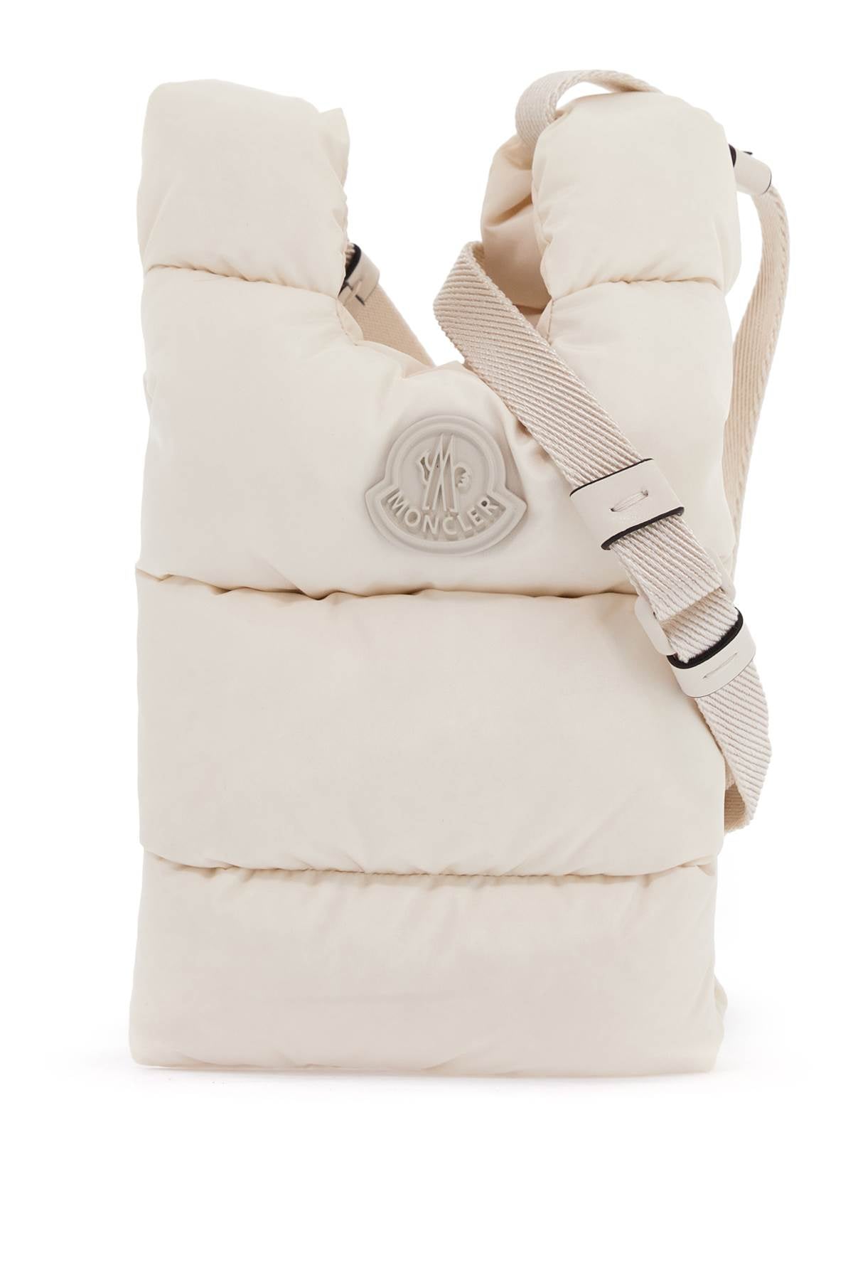 Moncler Lightweight Crossbody Bag   Neutral