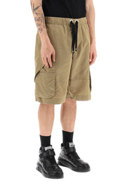 Versace Oversized Nylon Cargo Shorts   Beige