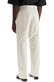 Lemaire Straight Cut Pants With Belt   White