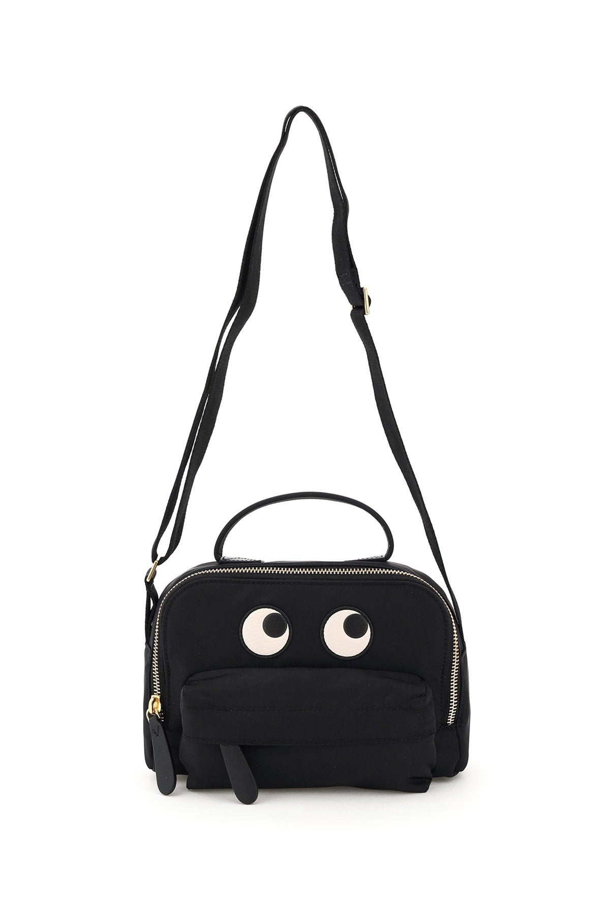 Anya Hindmarch Pouch Eyes Crossbody Bag   Black