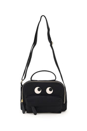 Anya Hindmarch Pouch Eyes Crossbody Bag   Black