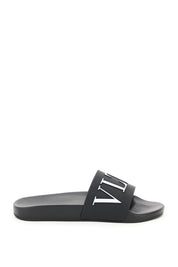 Valentino Garavani Vltn Pvc Slides   Black