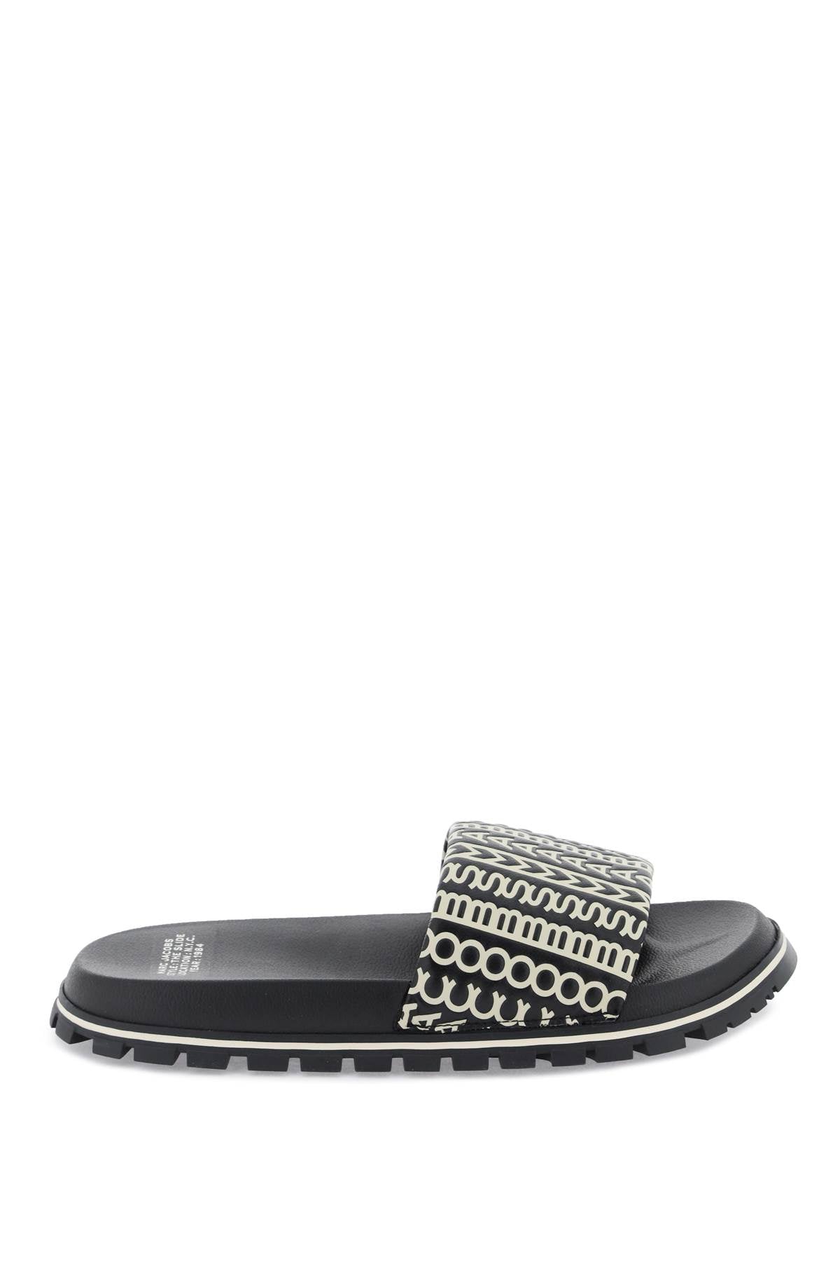 Marc Jacobs The Monogram Slide   Black