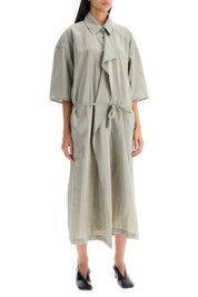 Lemaire Dry Silk Chemisier Dress With   Grey