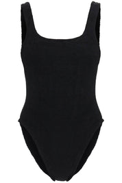 Hunza G. Square Neck Swimsuit   Black