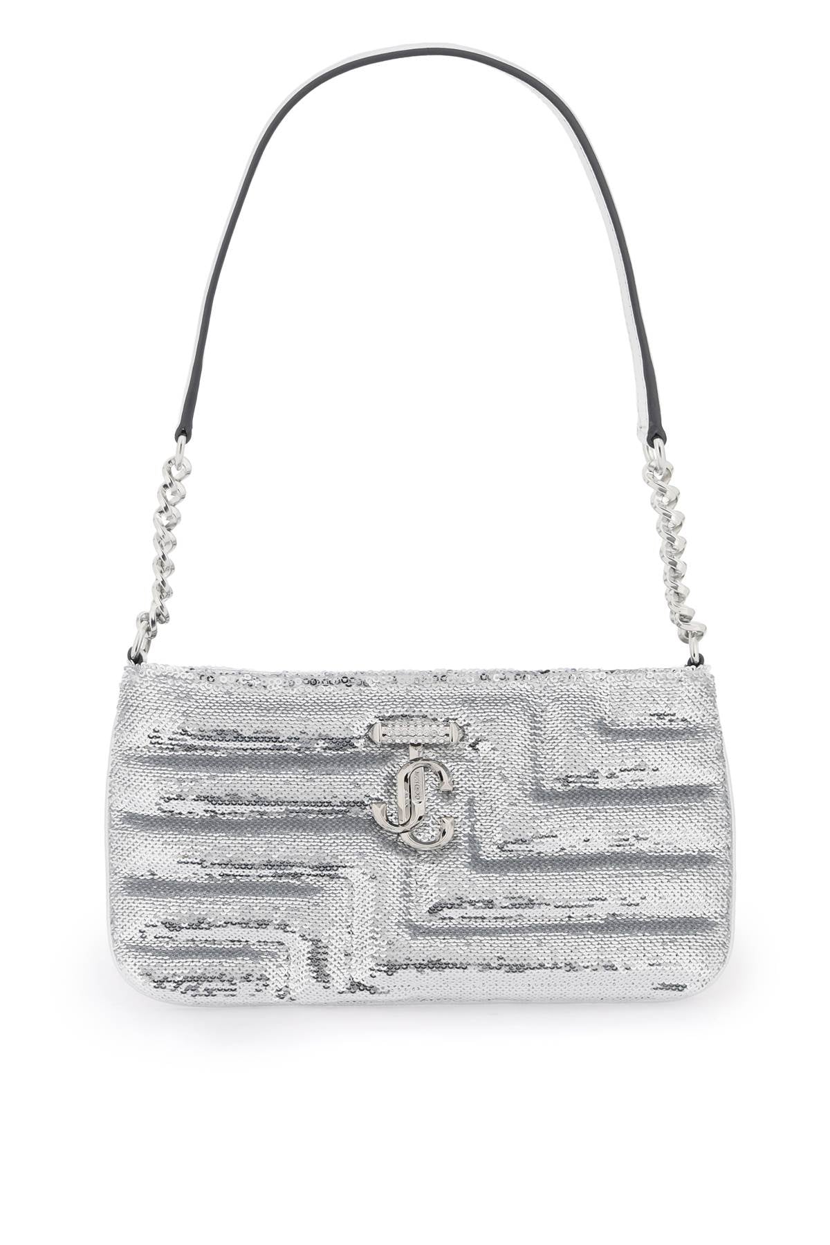 Jimmy Choo Avenue Slim Shoulder Bag   Silver