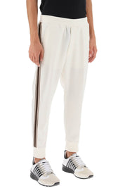 Dsquared2 Wool Blend Tailored Jog Pants   White