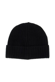 Stone Island Woolen Beanie Hat   Black