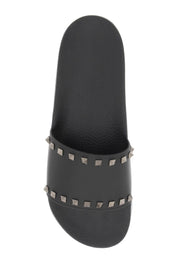 Valentino Garavani Rockstud Slides   Black