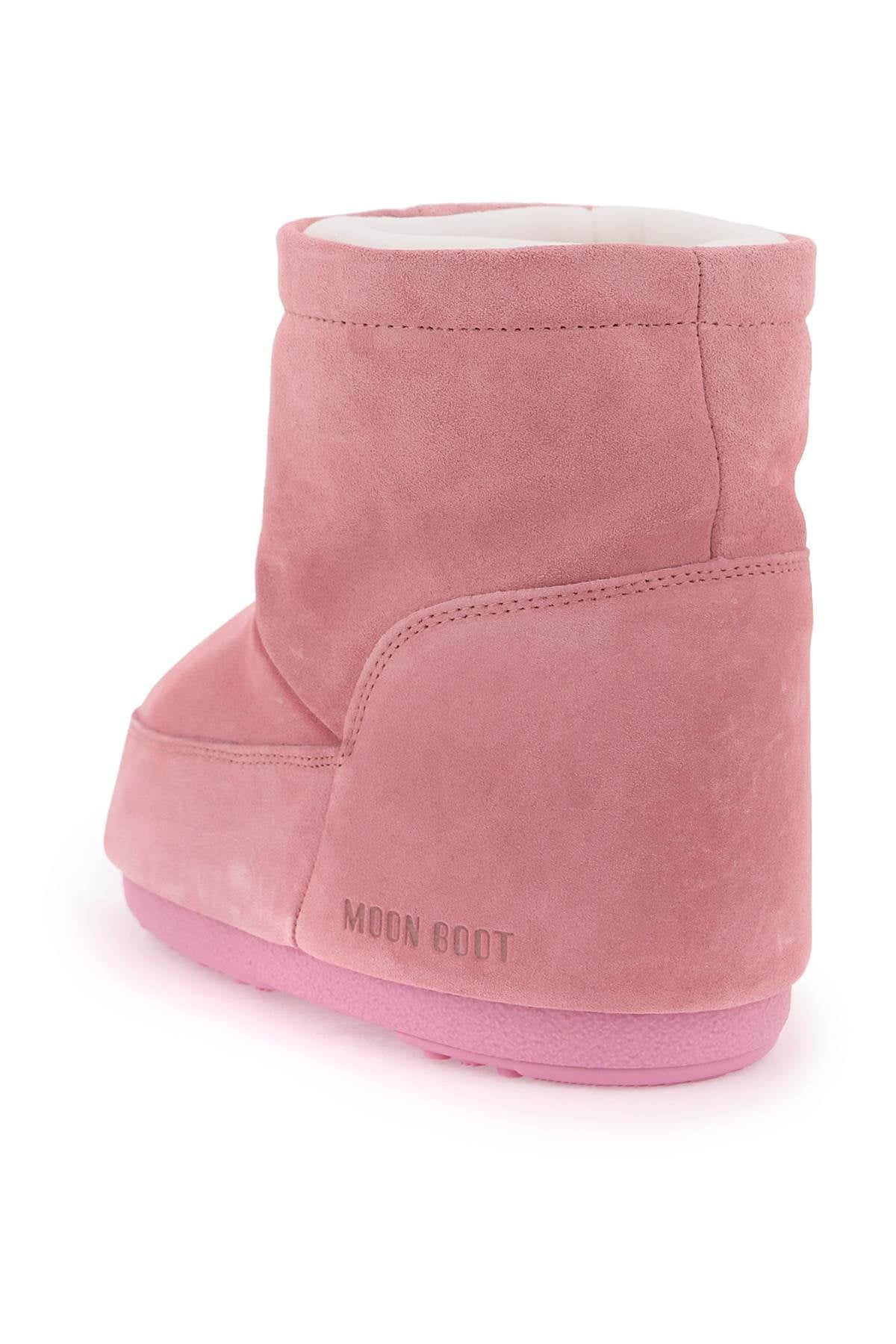 Moon Boot Icon Low Suede Snow Boots   Pink