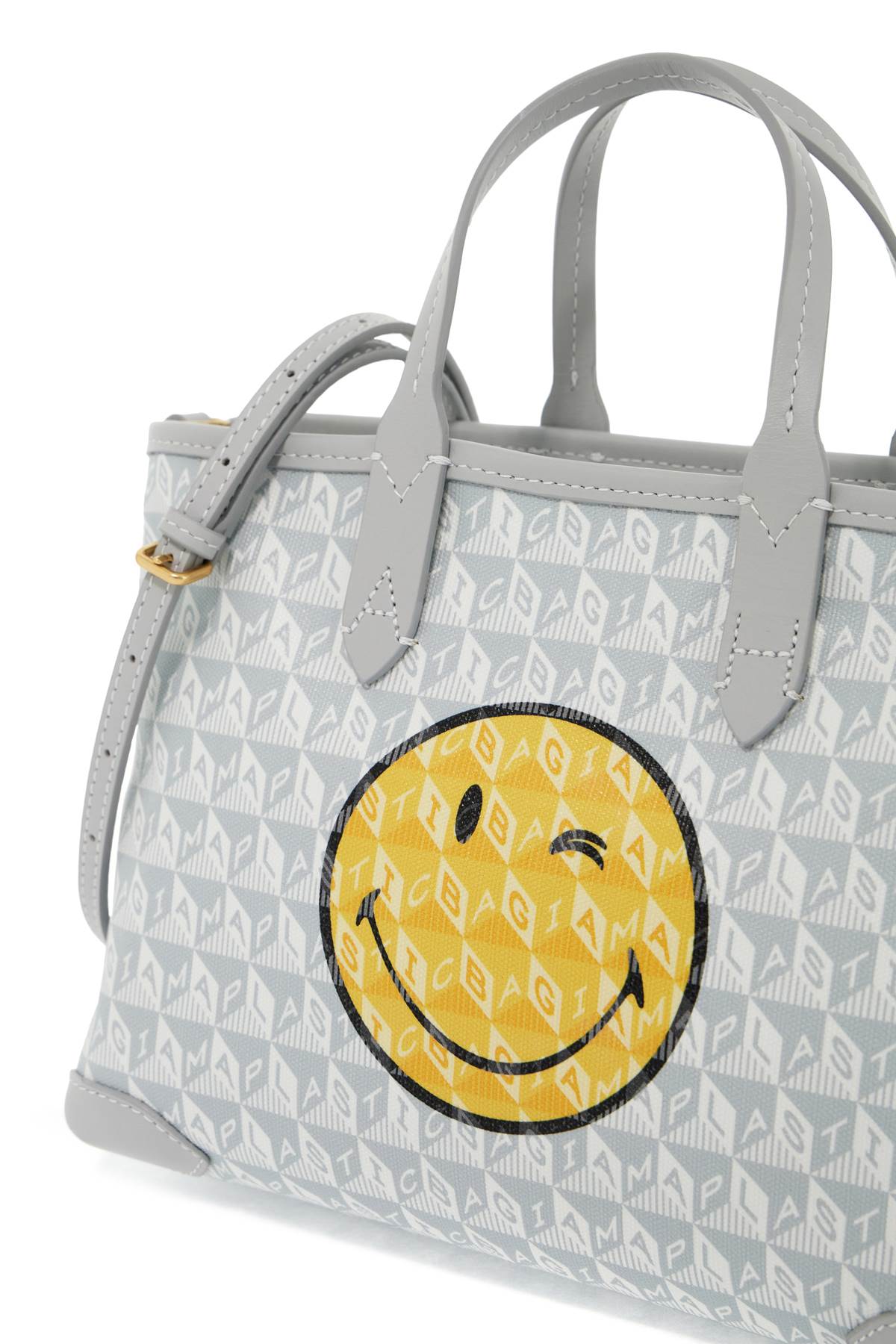 Anya Hindmarch Tote Bag Replace With Double Quotei Am A Plastic Bagreplace With Double Quote In   Grey