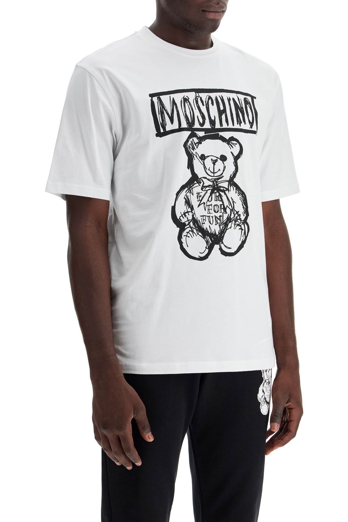 Moschino "teddy Bear Print T   White