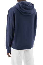 Maison Kitsune Hooded Sweatshirt With Embroidered Logo   Blue