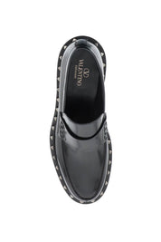 Valentino Garavani Rockstud M Way Mocassins   Black