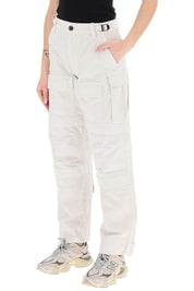 Darkpark 'Julia' Ripstop Cotton Cargo Pants   White