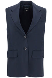 Alexander Mcqueen Pinstriped Vest With   Blue