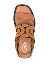 Tod's Sandals Leather Brown