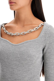 Giuseppe Di Morabito Chain Knit Shirt   Grey