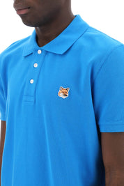 Maison Kitsune Replace With Double Quotefox Head Patch Polo Shirtreplace With Double Quote   Blue