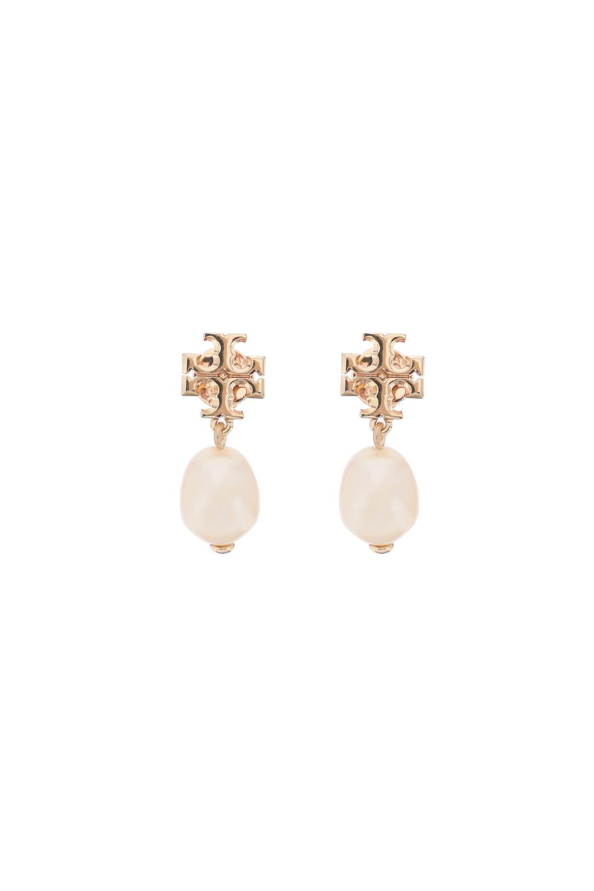 Tory Burch Kira Earring With Pearl   Gold