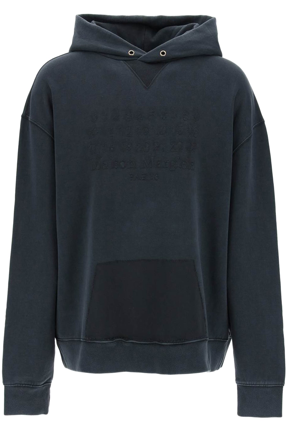 Maison Margiela Hoodie With Reverse Logo Hooded   Black