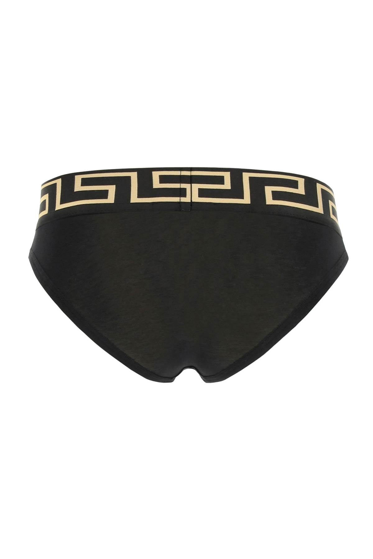 Versace Greca Border Briefs   Black