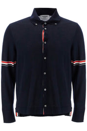 Thom Browne Wool Button Down Cardigan For   Blue