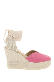 Manebi Wedge Espadrilles   Pink