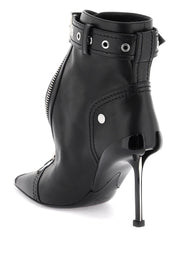 Alexander Mcqueen 'Slash Biker' Ankle Boots   Black