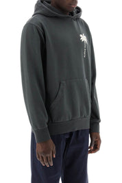 Palm Angels The Palm Hooded Sweatshirt With   Grey