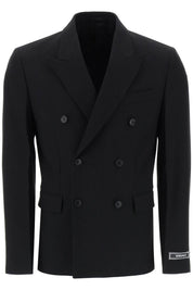 Versace Tailoring Jacket In Wool   Black