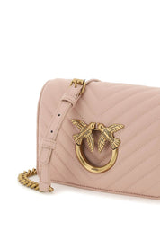 Pinko Love Click Mini Chevron Bag   Pink