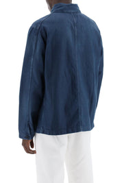 Closed Denim Cargo Overshirt With   Blue