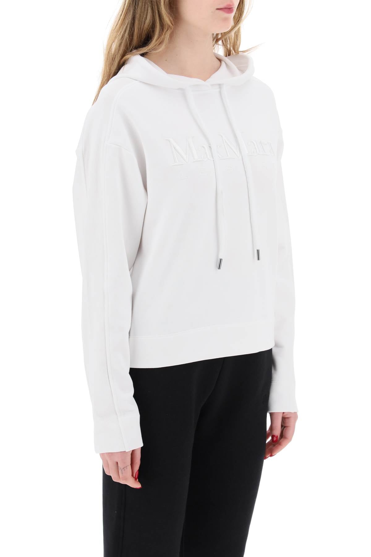 Max Mara Leisure "stadium Sweatshirt With Emb   White