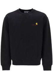 Carhartt Wip American Script Crewneck Sweatshirt   Black