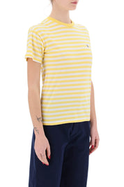 Polo Ralph Lauren Striped Crewneck T Shirt   White