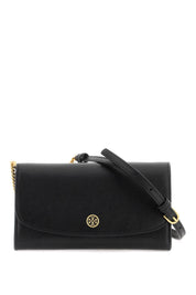 Tory Burch Mini Robinson Shoulder Bag With Strap   Black