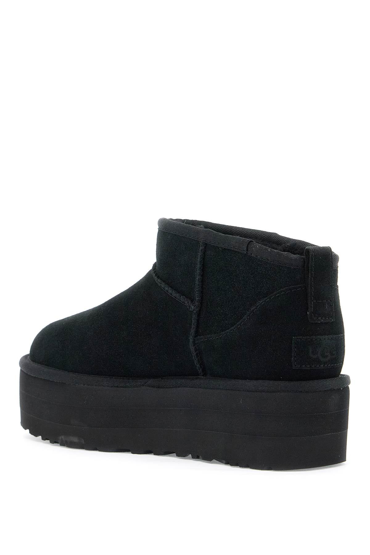 Ugg Classic Ultra Mini Platform Ankle Boots   Black