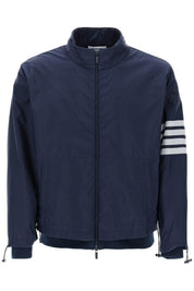 Thom Browne 4 Bar Ripstop Windbreaker Jacket   Blue